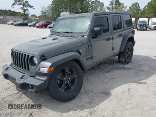 2021 Jeep Wrangler Unlimited Sport S with VIN 1C4HJXDG1MW594522, listed as a IAAI auction lot 41715891 with 88,821 mi miles. Bid and sale history available at carsss.com. Image 18.
