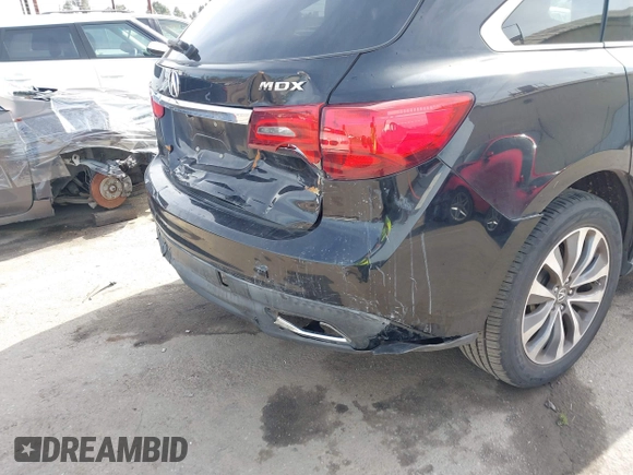 2014 Acura MDX Tech Pkg with VIN 5FRYD3H40EB017310, listed as a IAAI auction lot 41846635 with 130,734 mi miles. Bid and sale history available at carsss.com. Image 18.