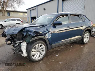 2021 Volkswagen Atlas SE z VIN 1V2JC2CA7MC225742, wystawiony jako Copart lot #87110994 z przebiegiem Nie podano mil oraz Szkoda całkowita • Salvage title. Historia ofert i sprzedaży dostępna na DreamBid. Obrazek 1.