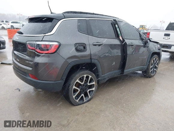 2018 Jeep Compass Limited with VIN 3C4NJDCB4JT115647, listed as a IAAI auction lot 41728750 with 127,290 mi miles and . Bid and sale history available at carsss.com. Image 4.