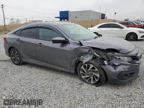 2018 Honda Civic EX with VIN 2HGFC2F77JH519708, listed as a Copart auction lot 50783365 with 88,034 mi miles and Salvage Title. Bid and sale history available at DreamBid. Image 4.