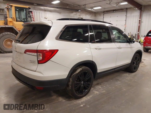 2021 Honda Pilot Special Edition with VIN 5FNYF6H2XMB054312, listed as a IAAI auction lot 41828508 with 115,652 mi miles and . Bid and sale history available at DreamBid. Image 4.