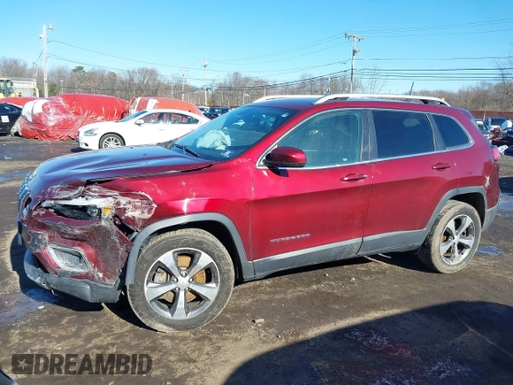 2019 Jeep Cherokee Limited with VIN 1C4PJMDX6KD337276, listed as a IAAI auction lot 41572575 with 76,233 mi miles and . Bid and sale history available at DreamBid. Image 18.