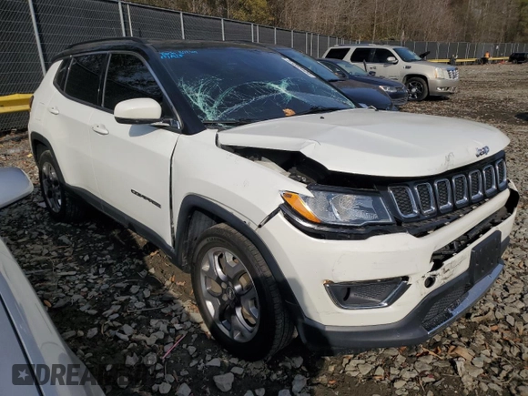 2020 Jeep Compass Limited with VIN 3C4NJDCB0LT195905, listed as a Copart auction lot 81085404 with 108,352 mi miles and Salvage Title. Bid and sale history available at carsss.com. Image 4.