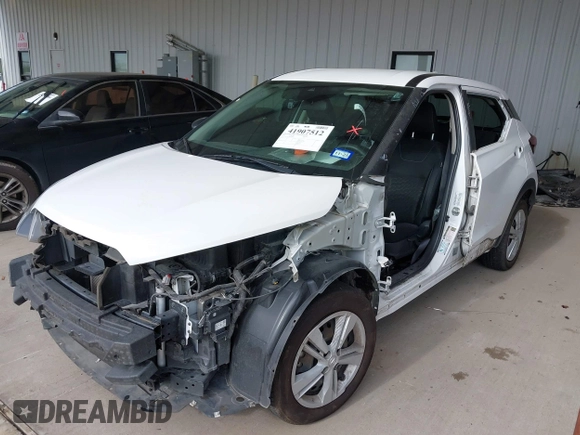 2021 Nissan Kicks S with VIN 3N1CP5BV4ML510992, listed as a IAAI auction lot 41907512 with 59,380 mi miles and . Bid and sale history available at DreamBid. Image 16.