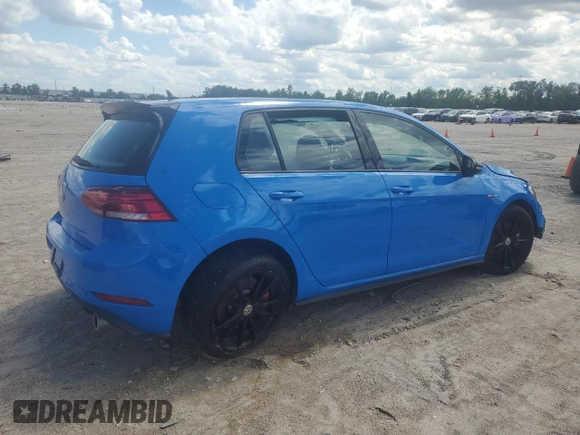 2019 Volkswagen GTI S with VIN 3VW5T7AU8KM008545, listed as a Copart auction lot 56515965 with 24,405 mi miles and Salvage title. Bid and sale history available at DreamBid. Image 3.