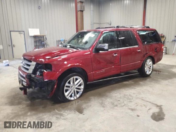 2015 Ford Expedition Max Platinum with VIN 1FMJK1MT9FEF17653, listed as a Copart auction lot 59364175 with 171,517 mi miles and Clean title. Bid and sale history available at DreamBid. Image 1.