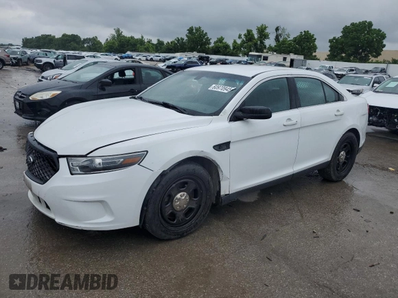 2017 Ford Police Interceptor with VIN 1FAHP2L86HG145032, listed as a Copart auction lot 60970945 with 109,098 mi miles and Salvage title. Bid and sale history available at DreamBid. Image 1.