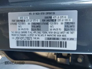 2020 Mazda CX-5 Grand Touring with VIN JM3KFADM7L0766278, listed as a IAAI auction lot 41297902 with 1 mi miles. Bid and sale history available at carsss.com. Image 9.