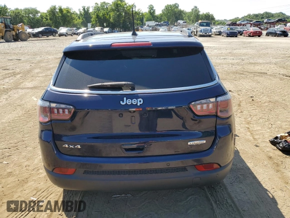 2020 Jeep Compass Latitude with VIN 3C4NJDBB6LT228908, listed as a Copart auction lot 59575014 with 55,618 mi miles and Salvage Title. Bid and sale history available at DreamBid. Image 6.