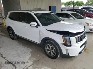2020 Kia Telluride EX with VIN 5XYP34HCXLG047806, listed as a Copart auction lot 59591305 with 78,574 mi miles and Non repairable. Bid and sale history available at DreamBid. Image 4.
