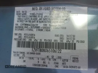 2006 Ford Mustang Standard with VIN 1ZVFT80NX65106122, listed as a Copart auction lot 60149565 with 243,224 mi miles and Salvage title. Bid and sale history available at DreamBid. Image 12.