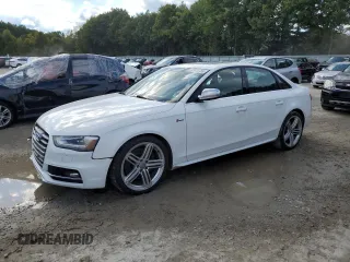 2015 Audi S4 Prestige with VIN WAUKGAFLXFA053851, listed as a Copart auction lot 73318364 with 141,847 mi miles and Salvage Title. Bid and sale history available at carsss.com. Image 1.