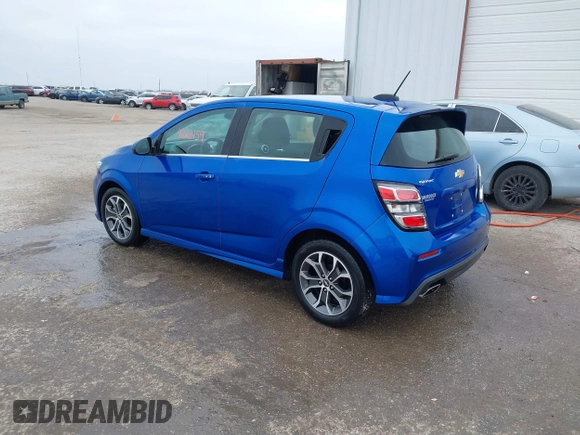 2017 Chevrolet Sonic LT with VIN 1G1JD6SH2H4109300, listed as a IAAI auction lot 41612159 with 37,827 mi miles and . Bid and sale history available at DreamBid. Image 3.