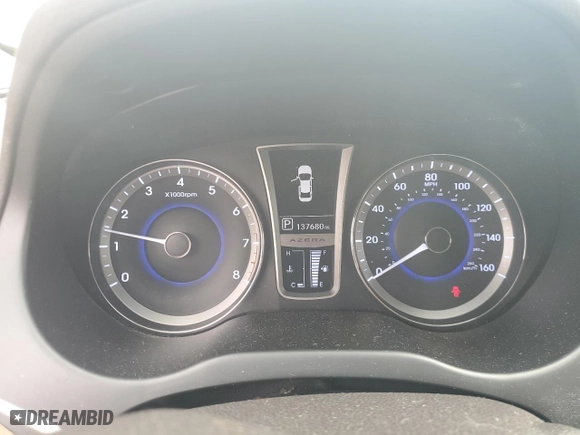 2013 Hyundai Azera with VIN KMHFH4JG9DA299005, listed as a Copart auction lot 66095944 with 137,680 mi miles and Salvage Title. Bid and sale history available at carsss.com. Image 9.