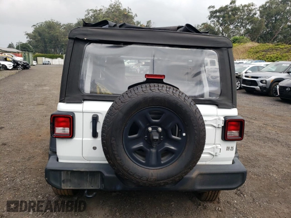 2023 Jeep Wrangler Sport with VIN 1C4HJXDG2PW697694, listed as a Copart auction lot 47454245 with Not Provided miles and Non Repairable. Bid and sale history available at DreamBid. Image 6.