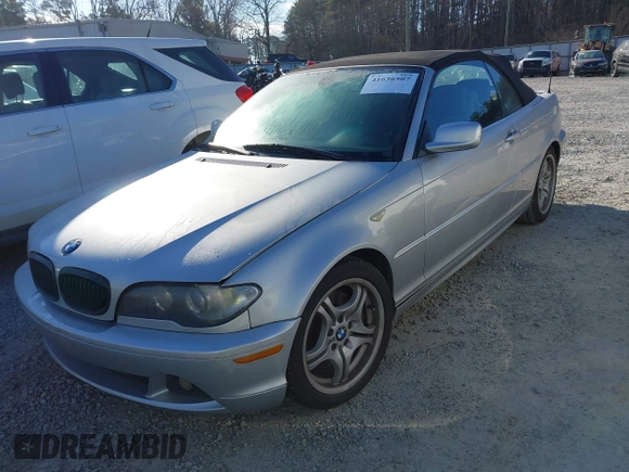 2006 BMW 3 Series 330Ci with VIN WBABW53476PZ43003, listed as a IAAI auction lot 41636507 with 328,638 mi miles. Bid and sale history available at carsss.com. Image 2.