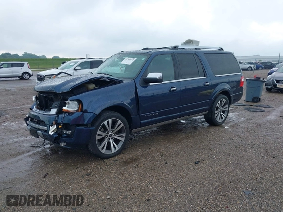 2015 Ford Expedition Max Platinum with VIN 1FMJK1MT7FEF36847, listed as a IAAI auction lot 42366852 with 153,552 mi miles and . Bid and sale history available at DreamBid. Image 2.