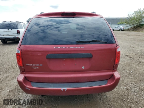 2006 Dodge Grand Caravan SE with VIN 1D4GP24RX6B672811, listed as a Copart auction lot 55398985 with 218,803 mi miles and Clean Title. Bid and sale history available at DreamBid. Image 6.