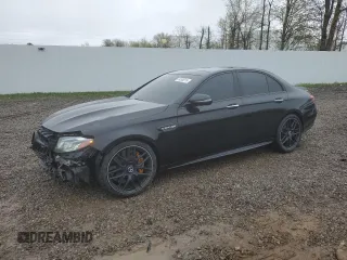 2019 Mercedes-Benz E 63 S AMG with VIN WDDZF8KB9KA507467, listed as a Copart auction lot 56385015 with 58,603 mi miles and Salvage Title. Bid and sale history available at DreamBid. Image 1.