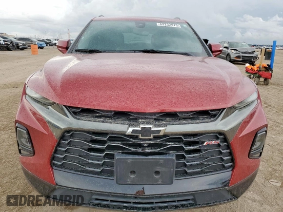2020 Chevrolet Blazer RS with VIN 3GNKBERS8LS541337, listed as a Copart auction lot 62232975 with 35,919 mi miles and Salvage title. Bid and sale history available at DreamBid. Image 5.