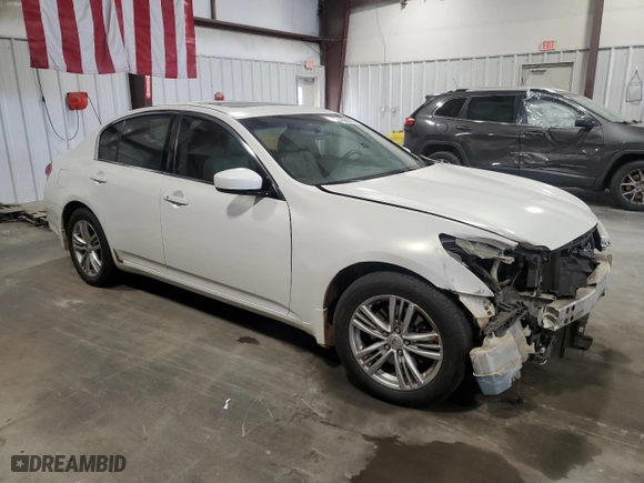 2012 Infiniti G37 Sedan x with VIN JN1CV6AR2CM681972, listed as a Copart auction lot 46988025 with 197,030 mi miles and Salvage Title. Bid and sale history available at carsss.com. Image 4.