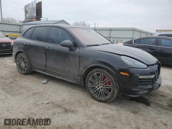 2016 Porsche Cayenne GTS with VIN WP1AD2A23GLA71527, listed as a Copart auction lot 44522855 with 92,876 mi miles and Salvage title. Bid and sale history available at DreamBid. Image 4.