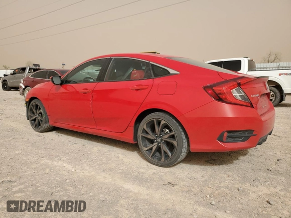 2021 Honda Civic Sedan Sport with VIN 2HGFC2F84MH536723, listed as a Copart auction lot 49102845 with 44,985 mi miles and Salvage Title. Bid and sale history available at carsss.com. Image 2.