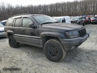 2002 Jeep Grand Cherokee Laredo with VIN 1J4GW48N72C207629, listed as a Copart auction lot 44363005 with 0 mi miles and Salvage Title. Bid and sale history available at carsss.com. Image 4.