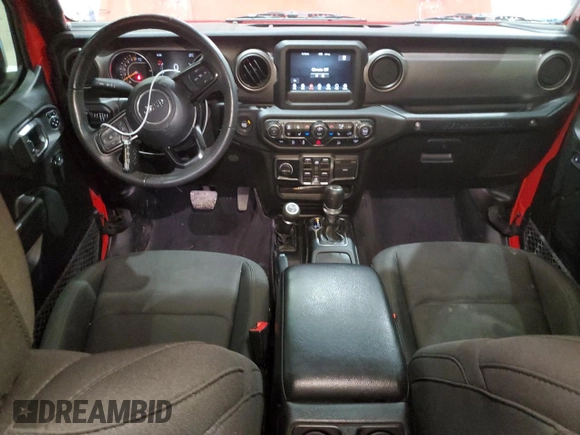 2019 Jeep Wrangler Unlimited Sport S with VIN 1C4HJXDG2KW646608, listed as a Copart auction lot 58535105 with 111,230 mi miles and Salvage title. Bid and sale history available at DreamBid. Image 8.