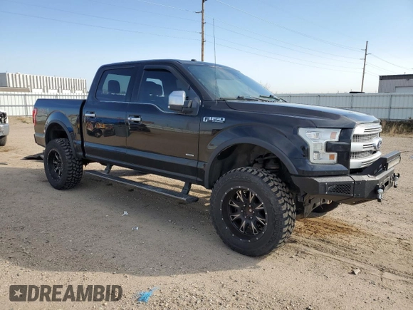 2016 Ford F-150 XLT with VIN 1FTEW1EG8GFA54508, listed as a Copart auction lot 54542015 with 194,196 mi miles and Salvage title. Bid and sale history available at DreamBid. Image 4.