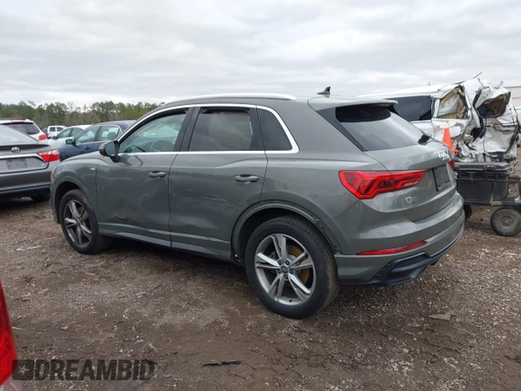 2020 Audi Q3 S line Premium with VIN WA1DECF34L1046543, listed as a IAAI auction lot 41715612 with 71,816 mi miles. Bid and sale history available at carsss.com. Image 14.