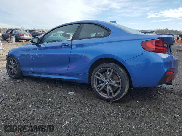2017 BMW 2 Series M240i xDrive with VIN WBA2G3C52HV640901, listed as a Copart auction lot 85121474 with 37,965 mi miles and Salvage Title. Bid and sale history available at carsss.com. Image 2.