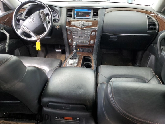 2020 Nissan Armada SL with VIN JN8AY2NC3L9618493, listed as a Copart auction lot 52417744 with 124,939 mi miles and Salvage Title. Bid and sale history available at carsss.com. Image 8.
