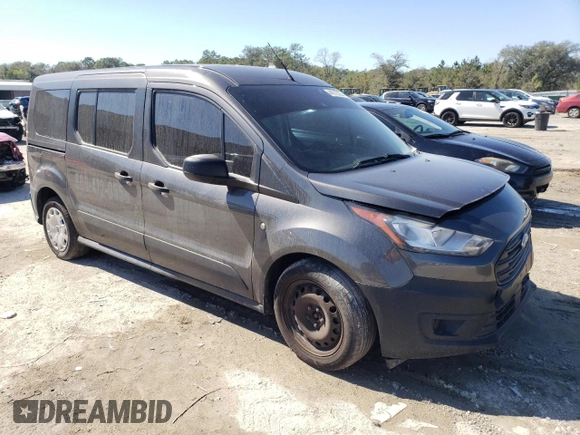 2021 Ford Transit Connect XL with VIN NM0GS9E29M1483542, listed as a Copart auction lot 44517225 with 81,500 mi miles and Salvage title. Bid and sale history available at DreamBid. Image 4.