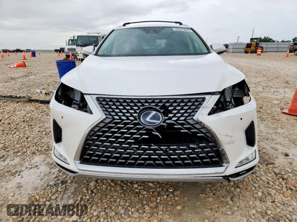 2021 Lexus RX 450h with VIN 2T2JGMDA2MC066759, listed as a Copart auction lot 59976055 with 66,344 mi miles and Salvage title. Bid and sale history available at DreamBid. Image 5.