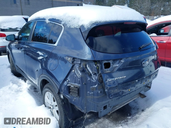 2017 Kia Sportage LX with VIN KNDPMCAC5H7296441, listed as a IAAI auction lot 41585438 with 162,072 mi miles and . Bid and sale history available at carsss.com. Image 14.