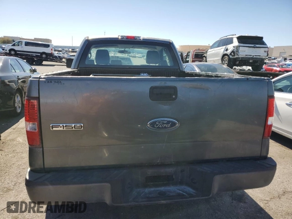 2005 Ford F-150 XL with VIN 1FTRF12225NB31581, listed as a Copart auction lot 46834445 with 201,081 mi miles and Salvage Title. Bid and sale history available at carsss.com. Image 6.