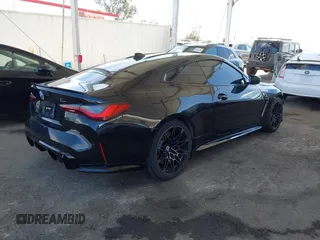 2023 BMW M4 Competition with VIN WBS33AZ00PCL63199, listed as a IAAI auction lot 41917337 with 37,786 mi miles. Bid and sale history available at carsss.com. Image 4.