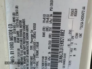 2014 Lincoln MKZ Hybrid z VIN 3LN6L2LU1ER821882, wystawiony jako Copart lot #62751275 z przebiegiem 260 413 mil mil oraz Nie do naprawy • Non repairable. Historia ofert i sprzedaży dostępna na DreamBid. Obrazek 12.