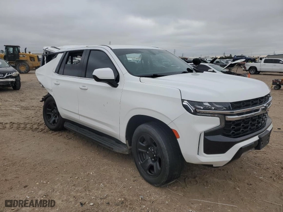 2021 Chevrolet Tahoe Commercial with VIN 1GNSCLED8MR467155, listed as a Copart auction lot 88131925 with 81,000 mi miles and Salvage Title. Bid and sale history available at carsss.com. Image 4.