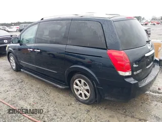 2008 Nissan Quest S with VIN 5N1BV28U68N111465, listed as a IAAI auction lot 41576259 with 204,289 mi miles. Bid and sale history available at carsss.com. Image 3.