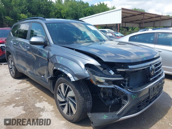 2024 Volkswagen Atlas SE with VIN 1V2HR2CAXRC528423, listed as a IAAI auction lot 42346922 with 38,637 mi miles and . Bid and sale history available at DreamBid. Image 1.