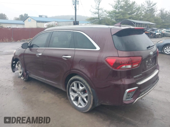 2019 Kia Sorento SX V6 with VIN 5XYPKDA57KG533275, listed as a IAAI auction lot 41964458 with 75,346 mi miles. Bid and sale history available at carsss.com. Image 3.