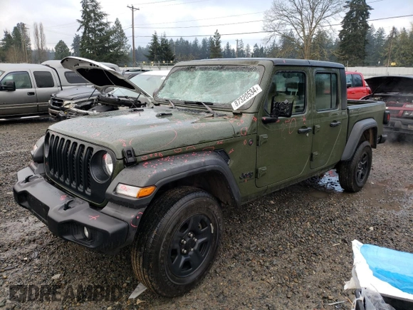 2022 Jeep Gladiator Willys with VIN 1C6HJTAG5NL112545, listed as a Copart auction lot 87320534 with 13,723 mi miles and Salvage title. Bid and sale history available at DreamBid. Image 1.