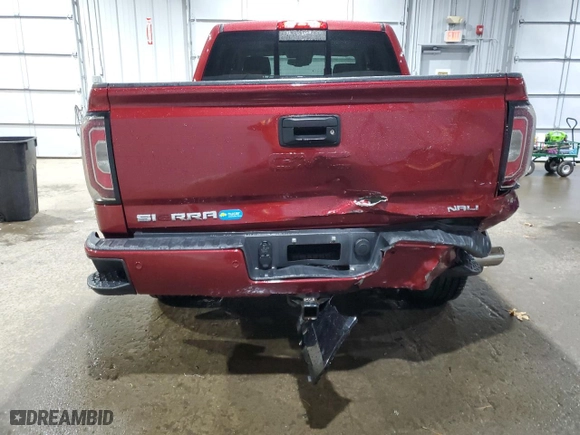 2018 GMC Sierra 1500 Denali with VIN 3GTU2PEC6JG159626, listed as a Copart auction lot 81371384 with 101,456 mi miles and Salvage Title. Bid and sale history available at carsss.com. Image 6.