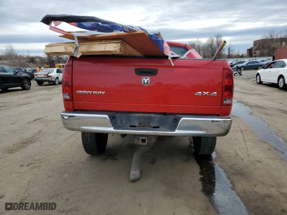 2006 Dodge Ram 2500 SLT with VIN 3D7KS28C86G283576, listed as a Copart auction lot 50599105 with 0 mi miles and Salvage Title. Bid and sale history available at carsss.com. Image 6.