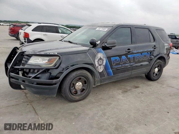 2016 Ford Police Interceptor Utility z VIN 1FM5K8AR5GGD16437, wystawiony jako Copart lot #55273485 z przebiegiem 134 199 mil mil oraz Czysty tytuł • Clean title. Historia ofert i sprzedaży dostępna na DreamBid. Obrazek 1.