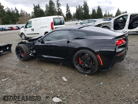 2018 Chevrolet Corvette Z51 1LT with VIN 1G1YG2D71J5106441, listed as a Copart auction lot 47322195 with 15,772 mi miles and Salvage Title. Bid and sale history available at carsss.com. Image 2.