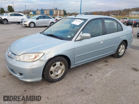 2005 Honda Civic with VIN JHMES96675S017131, listed as a IAAI auction lot 40768095 with 119,142 mi miles and . Bid and sale history available at DreamBid. Image 2.